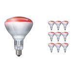 Mehrfachpackung 10x Philips BR125 IR 250W E27 230-250V Rot