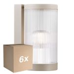Mehrfachpackung 6x Nordlux Coupar Wandleuchte Aluminium Sanded | IP54 - Geeignet für E27
