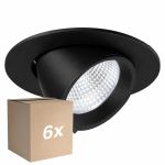Mehrfachpackung 6x Noxion LED-Spot Forza V2 Aluminium Schwarz 28/32/36/40W - 3300/3700/4100/4500lm 36D - 930-940-957 CCT | 160mm - Ausschnitt 145mm - Höchste Farbwiedergabe