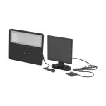 Eglo Wandleuchte Panettieri Solar Schwarz 8W 1600lm - 840 Kaltweiß | IP65 - Bewegungssensor