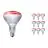 Mehrfachpackung 10x Philips BR125 IR 250W E27 230-250V Rot