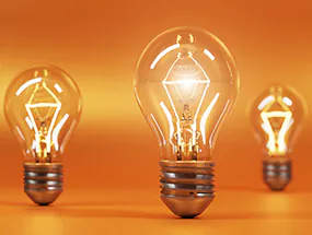 Drei E27 LED-Lampen